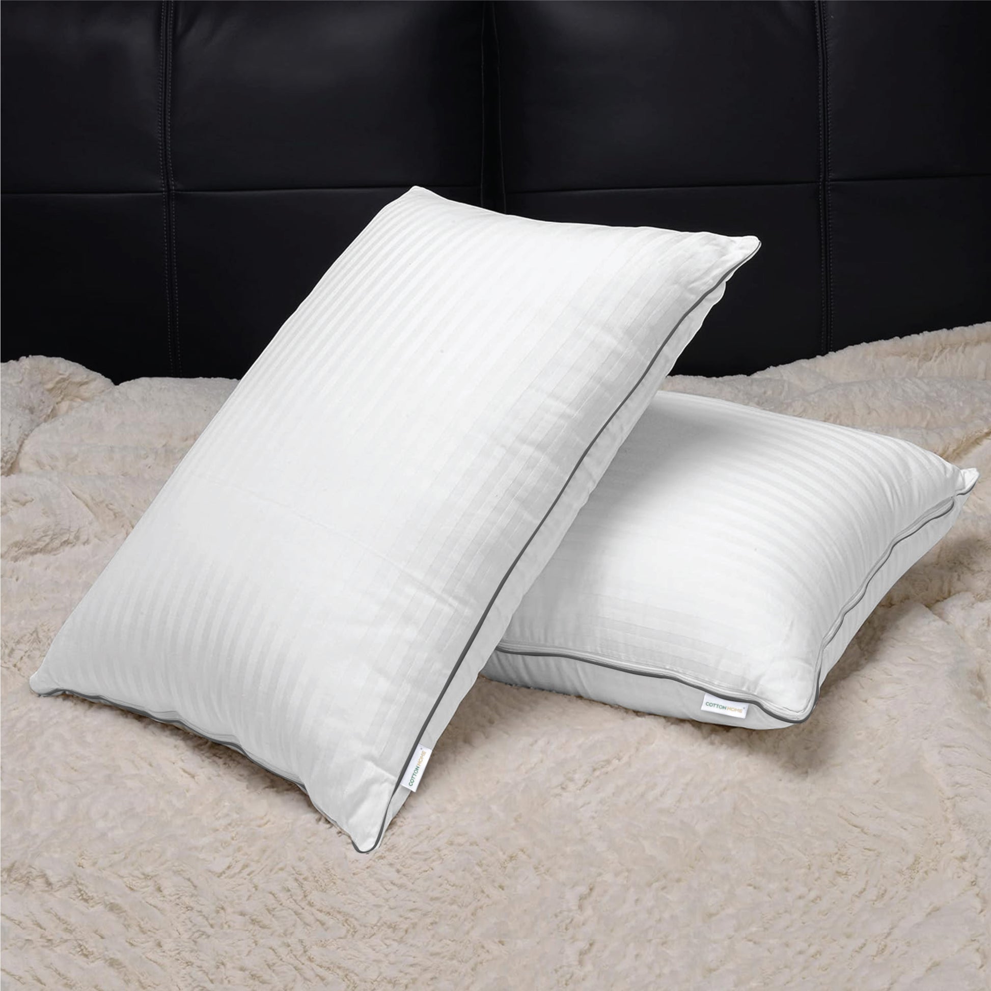 Triton Premium Cotton Three-in-One Adjustable Layer Cotton Pillow with Down Alternative filling 50x75 cm - Cotton Home