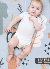 Baby Crawling Mat 200x180CM Large Reversible Waterproof, Non-Slip Play Mat with Elephant Design