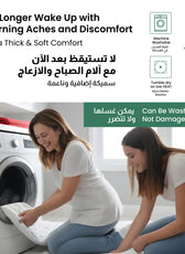 Mattress Topper Extra Thick 160x200+10cm White - Cotton Home