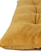 Velvet Slip Free Tufted  Chair Cushion Mustard 40x40cm - Cotton Home