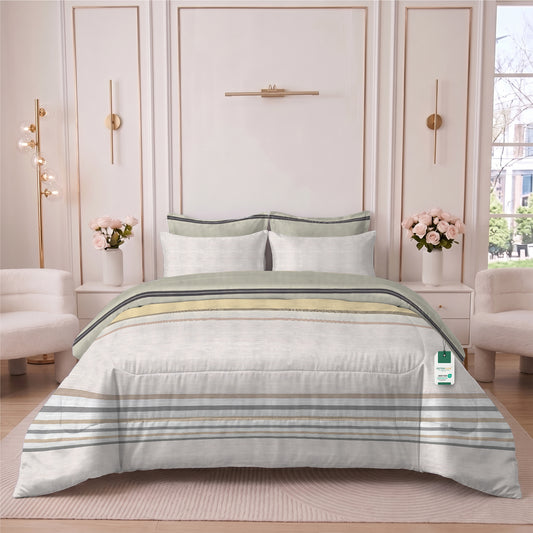 Avendra 350TC  Cotton 6-Piece Set Premium Quality King Comforter Set 220x240cm