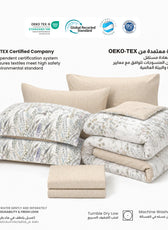 Mirelta 350TC  Cotton 6-Piece Set Premium Quality King Comforter Set 220x240cm