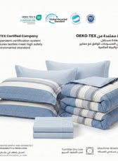 Loresa 350TC  Cotton 6-Piece Set Premium Quality King Comforter Set 220x240cm