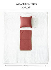 Dormella 2-in-1 Cushion with Blanket 40x40cm Cushion with 220x240cm Blanket Pink