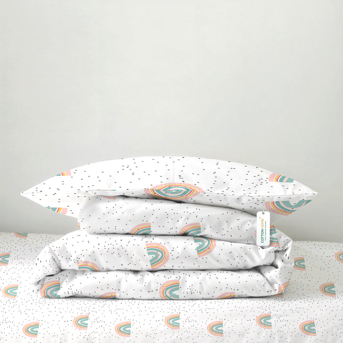 Premium Cotton 3PC Bedding Set Kids Comforter Set 135x220cm Twinkle Dots