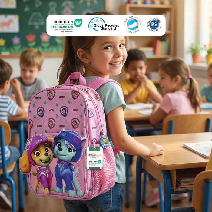 Paw Patrol Printed School Backpack for Kids – Lightweight Cartoon Character Bookbag with Large Storage Space for Boys & Girls