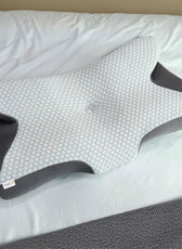 Ergo Memory Foam Pillow with Breathable, Washable Cover  64x40x12cm