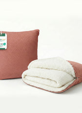 Dormella 2-in-1 Cushion with Blanket 40x40cm Cushion with 160x220cm Blanket Pink