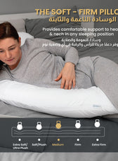 Four Seasons Pregnancy Pillow J Shaped Full Body Materniy Pillow 80x130cm White - Cotton Home