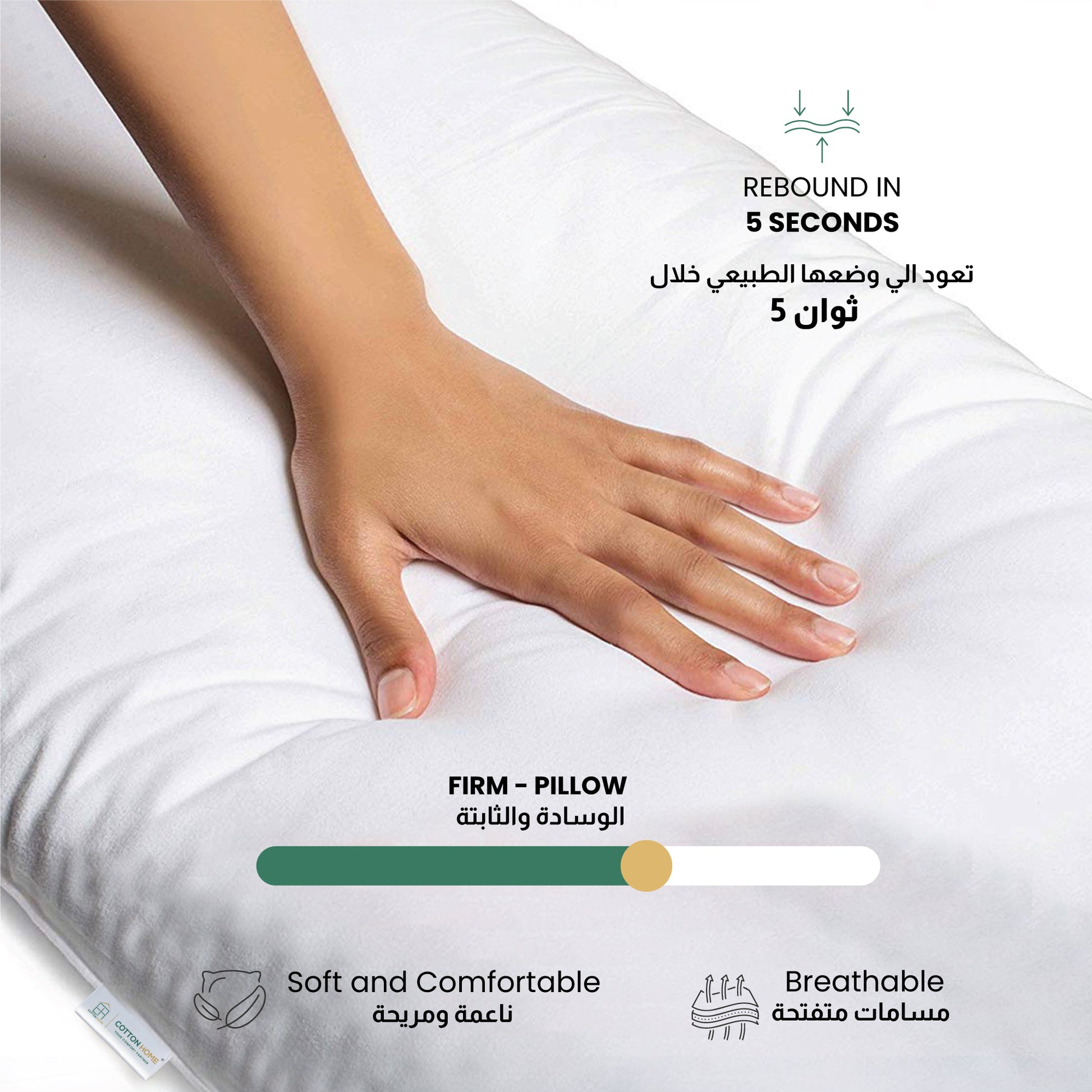 Four Seasons Pregnancy Pillow J Shaped Full Body Materniy Pillow 80x130cm White - Cotton Home