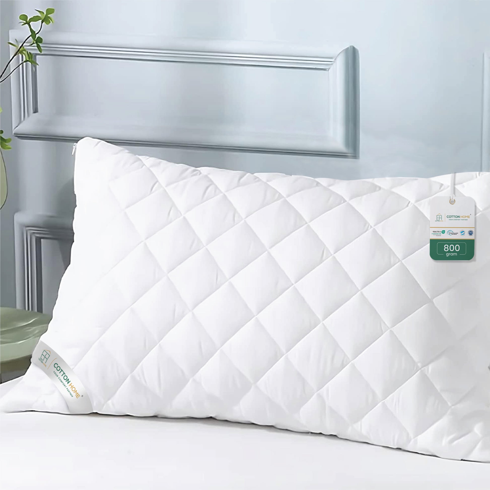 Beverly Quilted Pillow Cotton Pillow 50x70cm - Cotton Home