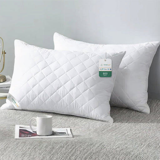 Beverly Quilted Pack of 2 Pillow Cotton Pillow 50x70cm - Cotton Home