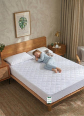 Quilted Thickened Waterproof Double Mattress Protector - 140x200+35cm