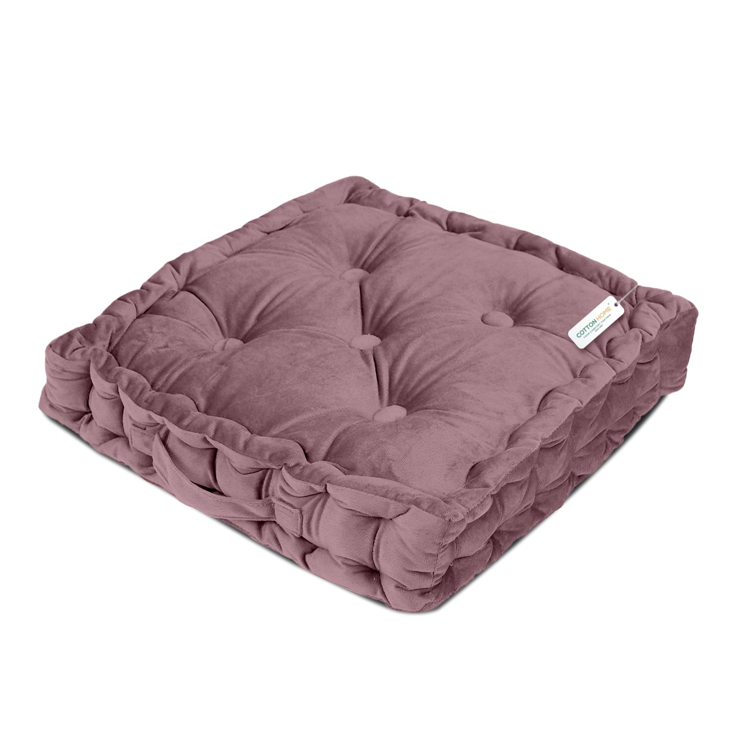 Serenity Velvet Multipurpose Seat Cushion 40x40cm Square Shape Seating - Cotton Home