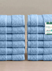 Cotton Face Towel 30x30 CM 12 Piece Set-Soft Feel, Quick Dry, Highly Absorbent Durable Towels