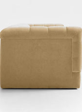 Sunny Velvet 3-Seater Tufted Sofa - 239cm Luxurious Comfort & Style - Cotton Home