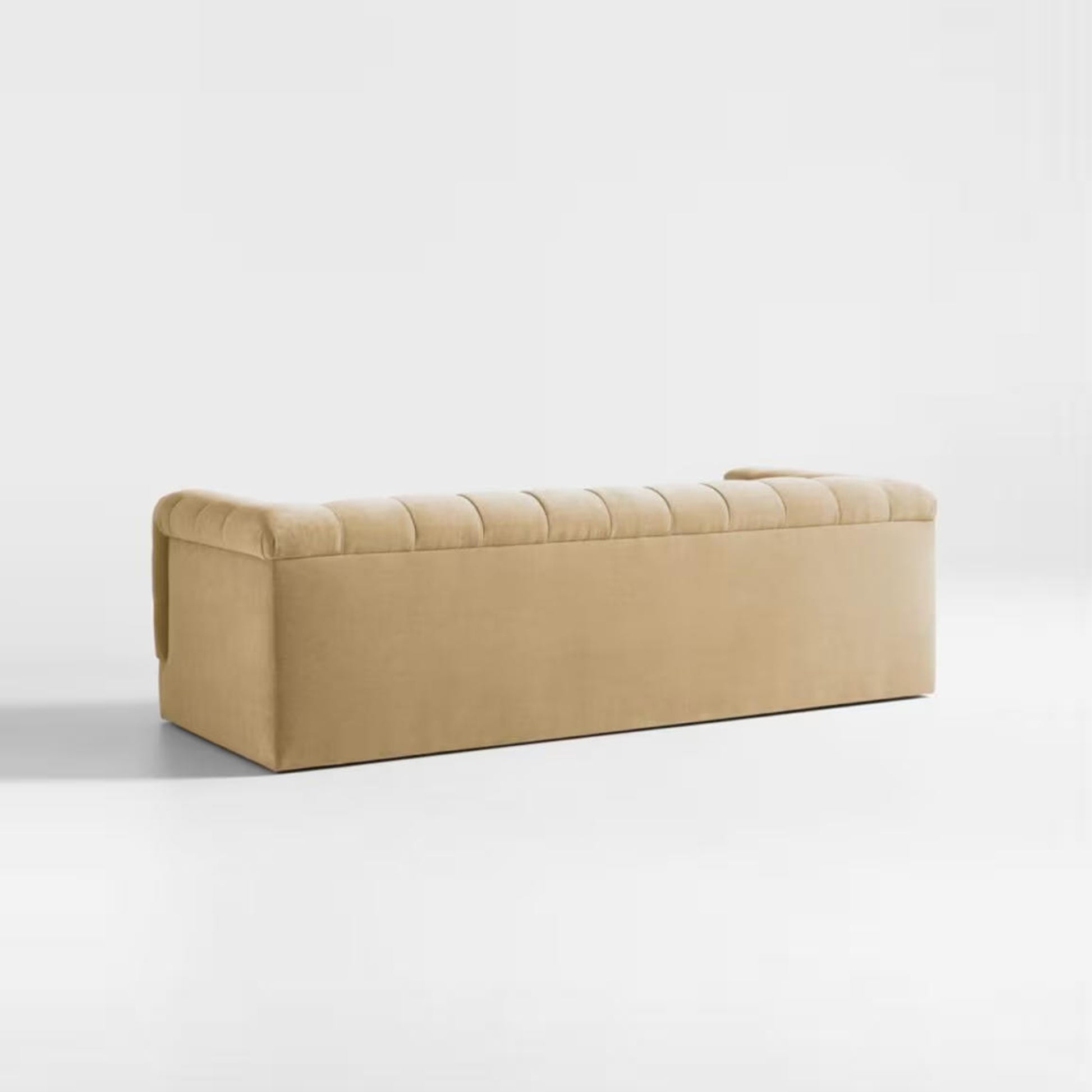 Sunny Velvet 3-Seater Tufted Sofa - 239cm Luxurious Comfort & Style - Cotton Home