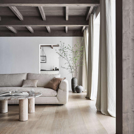 Italian Pearl Design 2-Seater Sofa – Elegant Pearl Fabric Upholstery, Premium Comfort & Style - Cotton Home