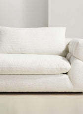 Italian Pearl Design 2-Seater Sofa – Elegant Pearl Fabric Upholstery, Premium Comfort & Style - Cotton Home