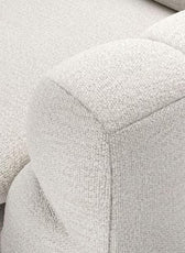Italian Pearl Design 2-Seater Sofa – Elegant Pearl Fabric Upholstery, Premium Comfort & Style - Cotton Home