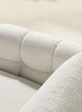 Italian Pearl Design 2-Seater Sofa – Elegant Pearl Fabric Upholstery, Premium Comfort & Style - Cotton Home