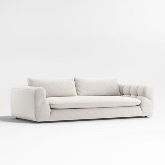 Italian Pearl Design 2-Seater Sofa – Elegant Pearl Fabric Upholstery, Premium Comfort & Style - Cotton Home