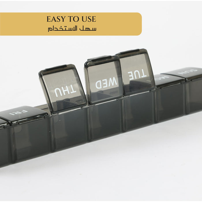 Extra Large Weekly Pill Organizer – 7-Day Pill Box with Oversized Compartments for Medicine, Vitamins, and Supplements