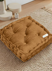 Serenity Velvet Multipurpose Seat Cushion 40x40cm Square Shape Seating - Cotton Home