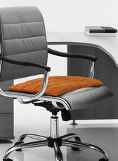 Velvet Slip Free Tufted  Chair Cushion Tan 40x40cm - Pack of 2 - Cotton Home