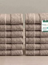 Cotton Face Towel 30x30 CM 12 Piece Set-Soft Feel, Quick Dry, Highly Absorbent Durable Towels