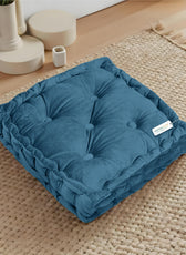 Serenity Velvet Multipurpose Seat Cushion 40x40cm  Pack of 2  Square Shape Seating - Cotton Home