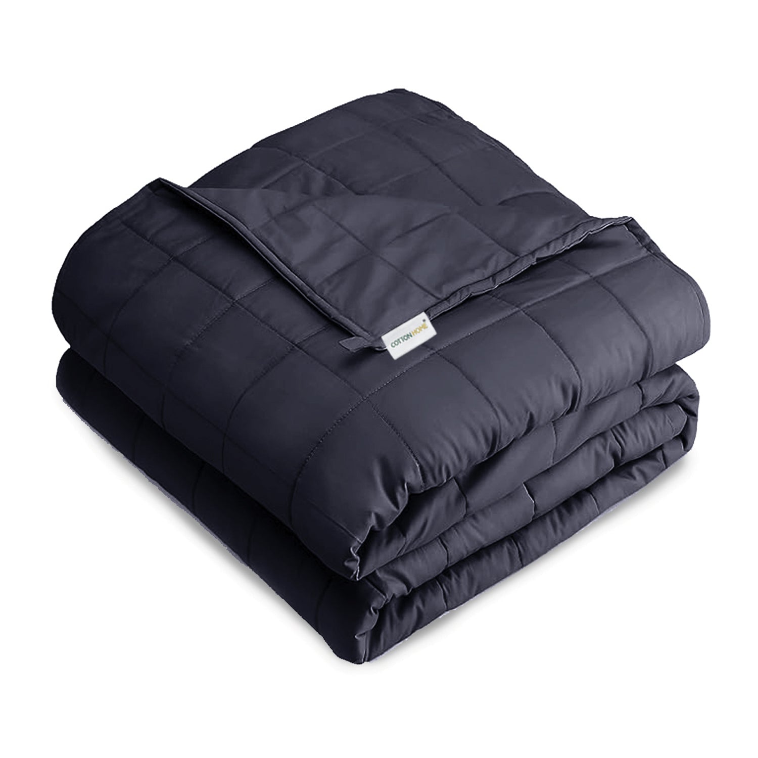 Premium Cotton Weighted Blanket with Glass Beed 6.8kg 150cm x 200cm Grey