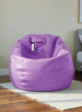 Adult Bean Bag Chair Premium PU Leather  62x105cm - Purple
