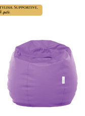 Adult Bean Bag Chair Premium PU Leather  62x105cm - Purple