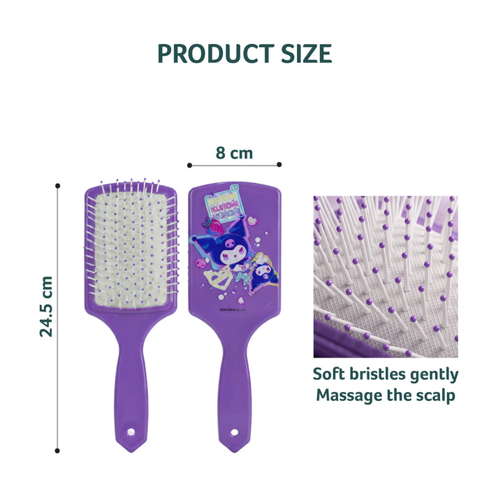 Kuromi Hair Accessories Set Pack of 3 hair Brush and scrunchies set