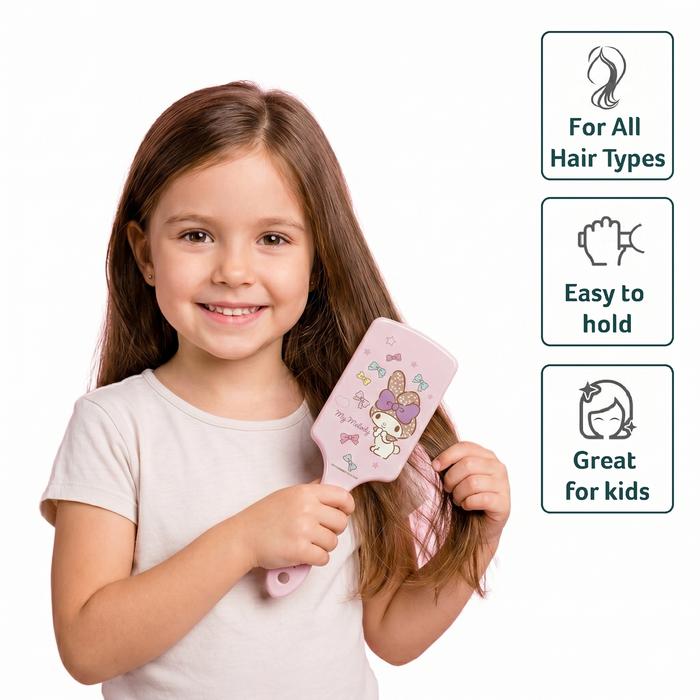 My Melody Hair Accessories Set Pack of 3 hair Brush and scrunchies set