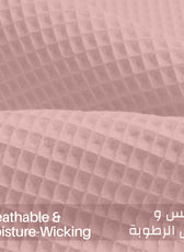 Waffle Weave Blanket 100% Cotton Geometric Throw Blanket 150x220 Pink