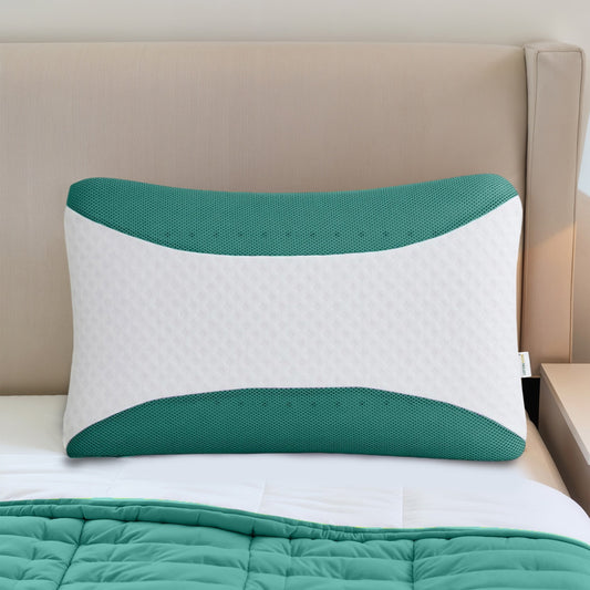 Aroma Eucalyptus Infused Ergonomic Memory Foam Pillow - Cotton Home