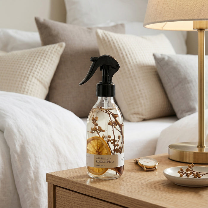 White Musk Home Fragrance – Dual-Use Air & Fabric Freshener (250ml)