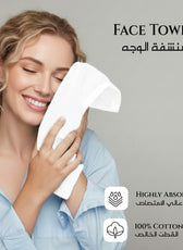 Cotton Face Towel 30x30 CM 12 Piece Set-Soft Feel, Quick Dry, Highly Absorbent Durable Towels