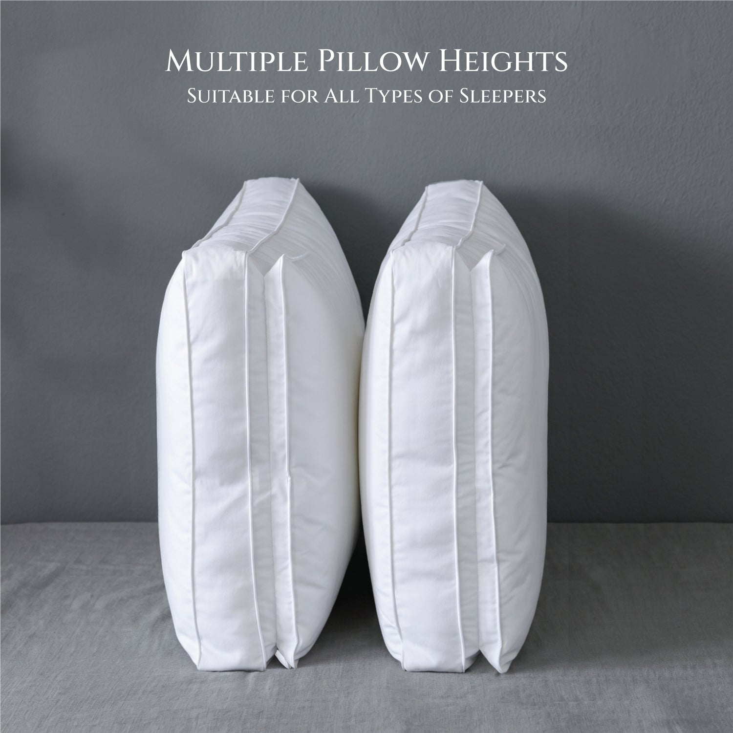 Woofie Premium Cotton Pillow–Ultra Soft Dual Layer Pillow 50×75+8 cm