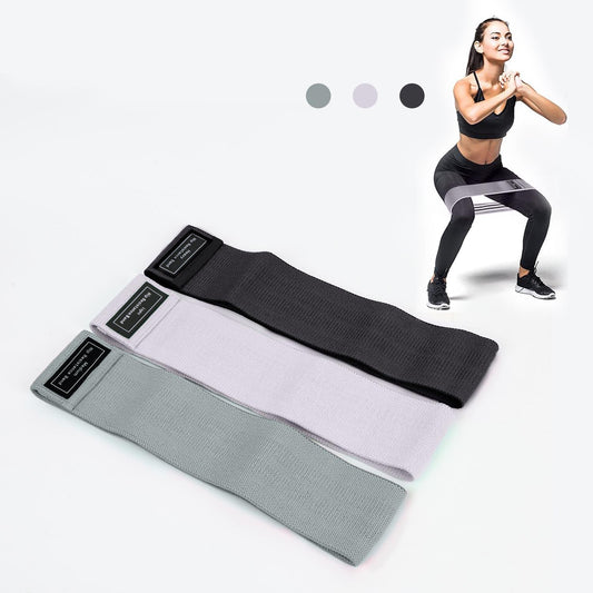 Hip Resistance Bands – Non-Slip Fabric Exercise Bands for Glutes, Legs, and Thighs – Set of 3