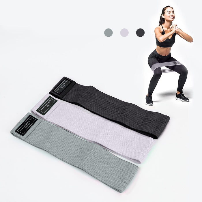 Hip Resistance Bands – Non-Slip Fabric Exercise Bands for Glutes, Legs, and Thighs – Set of 3