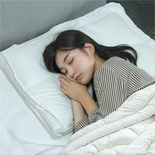 Charlotte Pillow Premium Down proof Cotton Pillow 50x75 cm Medium Soft Support for Neck & Head Pain Relief
