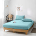 High Quality Blue Cotton Jersey King 3 Piece Fitted Sheet Set 200x200+30cm with Deep Pockets and 2 Pillow Case - Cotton Home