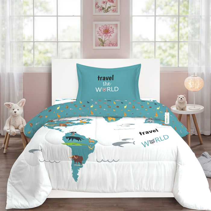 3PC Kids Bedding & Bean Bag Bundle 21