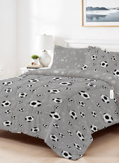 Premium Cotton 4PC Bedding Set Kids Comforter Set 160x220cm Soccer