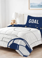 Premium Cotton 3PC Bedding Set Kids Comforter Set 135x220cm Goal