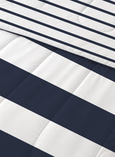 Premium Cotton 4PC Bedding Set Kids Comforter Set 160x220cm Sailor Stripes