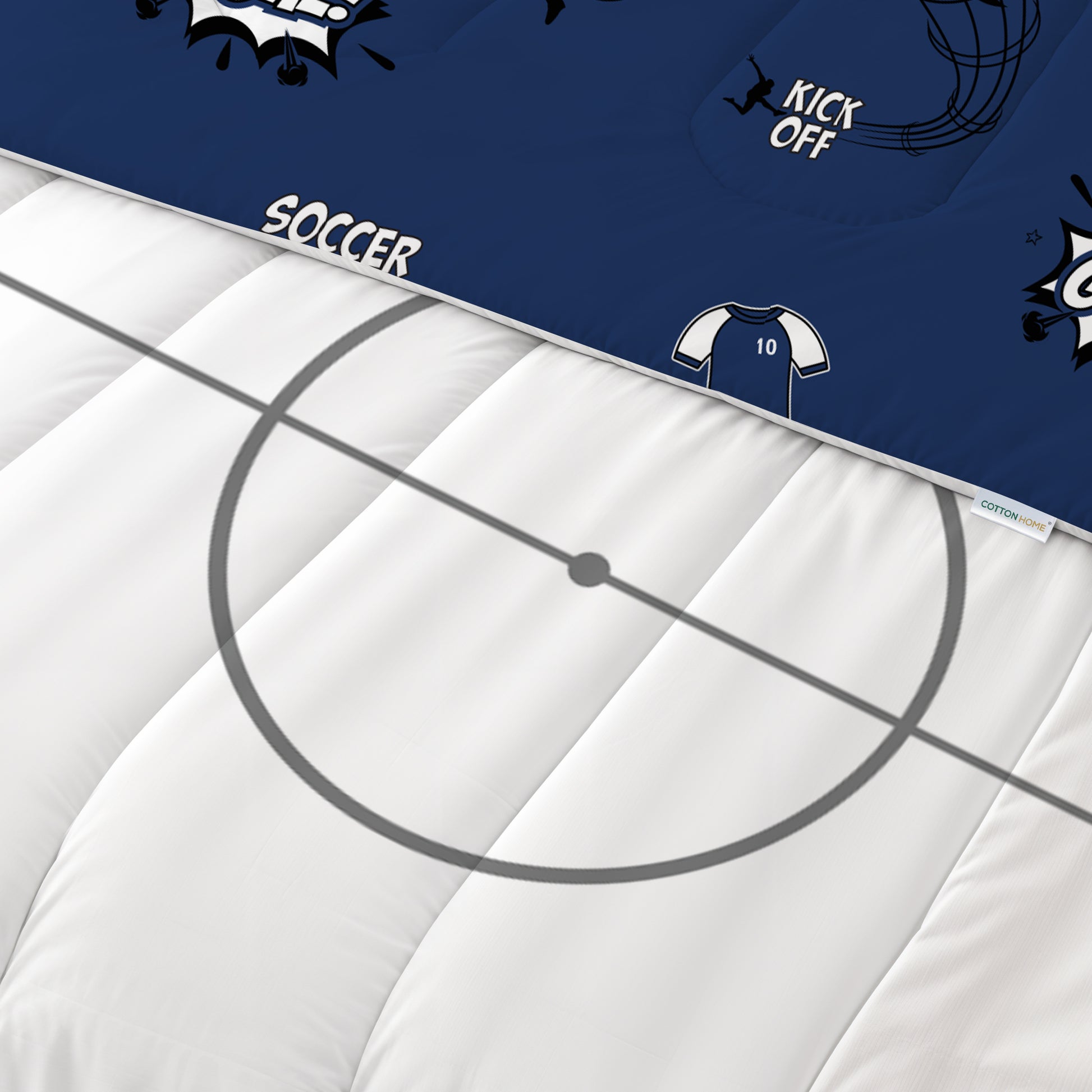 Premium Cotton 3PC Bedding Set Kids Comforter Set 135x220cm Goal